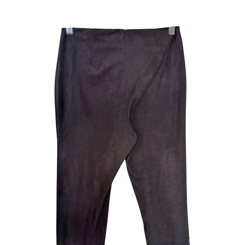 Lysse Empire Ponte Knit Leggings Black Lace Up Side Seam Pull On Gothcore Edgy A - Picture 7 of 11